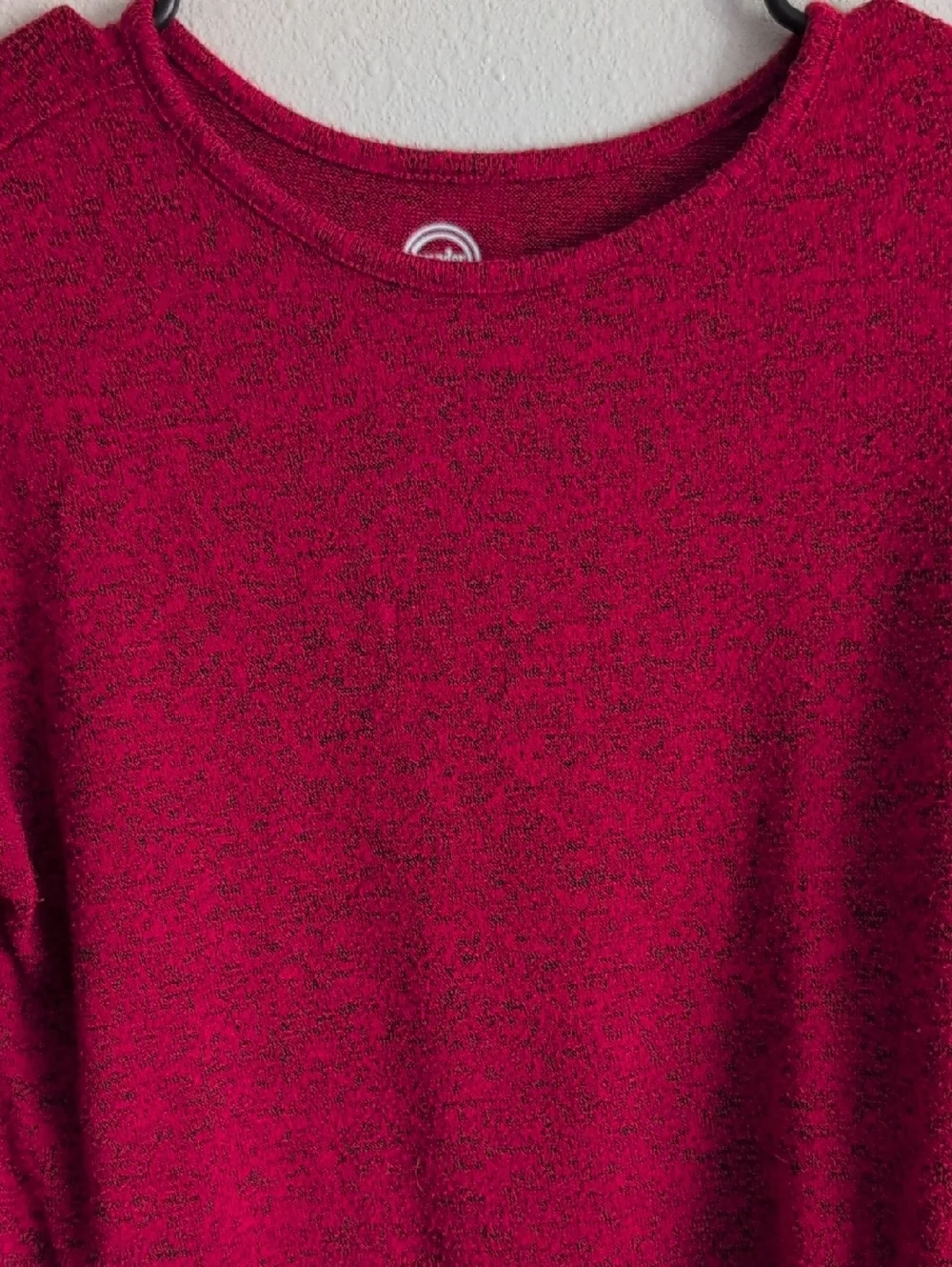 Wonder Nation Knot Hem Long Sleeve Top - Red And Black - Picture 2 of 5